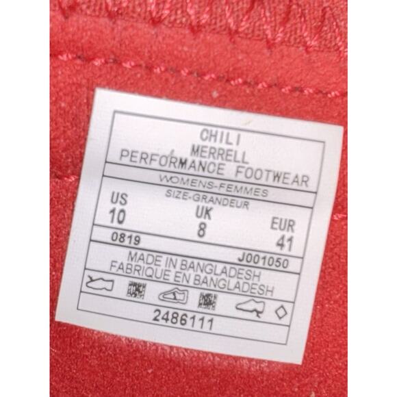 Merrell Chili District Muri Wrap Sandal Women’s 10 Red Stretch Comfort Slides - Picture 3 of 9